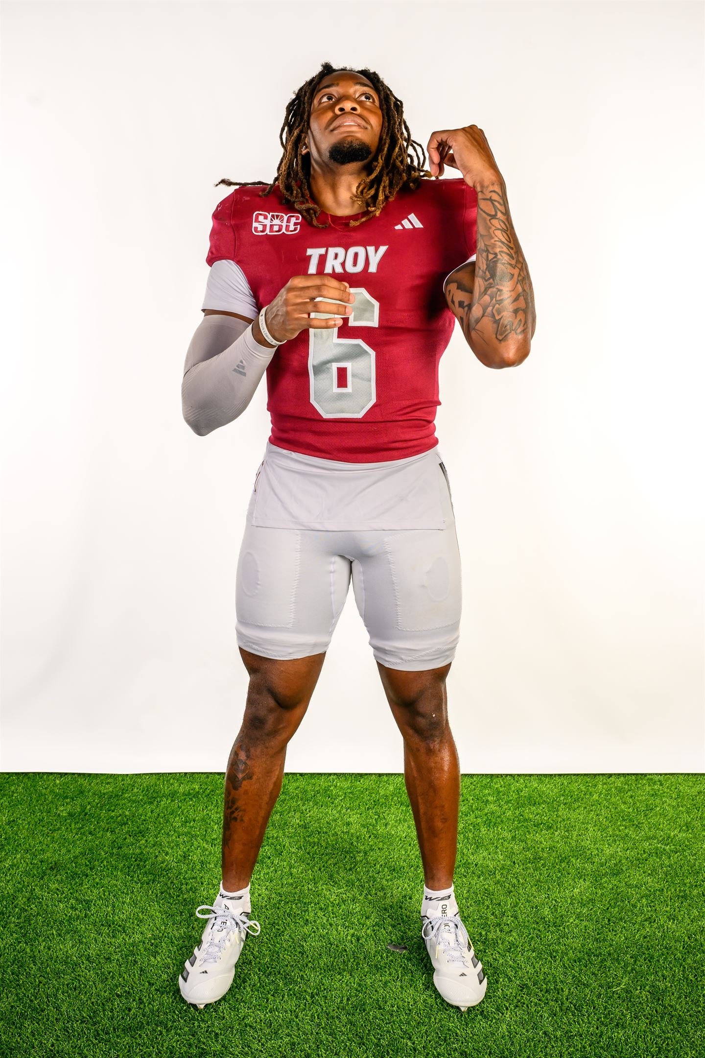 Justin Powe #06 — Troy uniform portrait